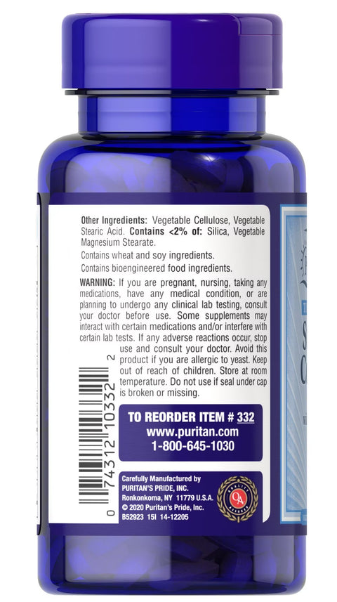 Puritan's Pride Stress B Complex With Vitamin C Caplet 60's