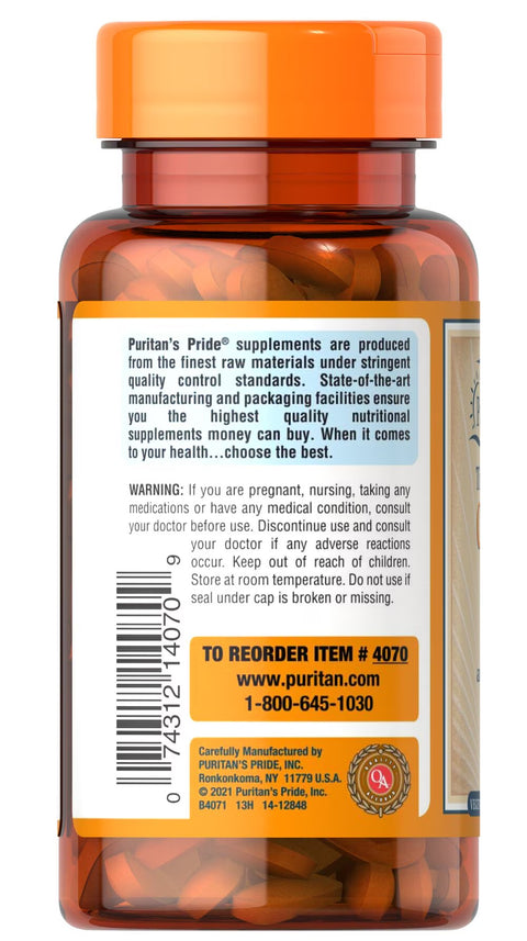 Puritan’s Pride Vitamin C-1000 mg with Rose Hips Timed Release 60's
