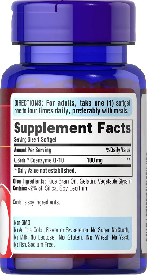 Puritan's Pride Co Q 10 100mg Softgel 30's