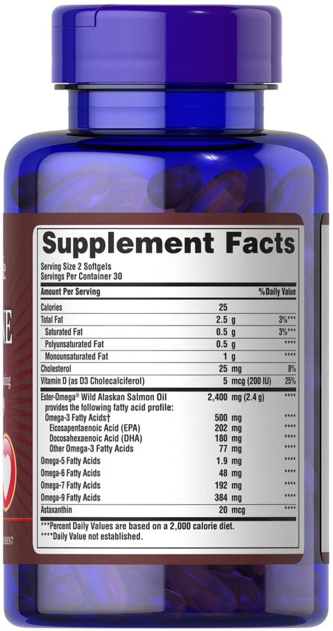 Puritan's Pride All in one Omega 3,5,6,7&9 & D3 Softgel 60's