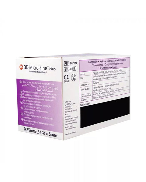 BD Micro-Fine Plus Penta Point Needles 31G x 5mm  100s