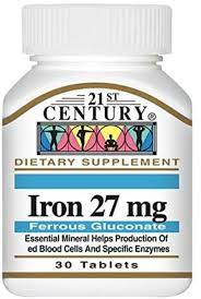 21st Century Iron 27MG Tablet 30's