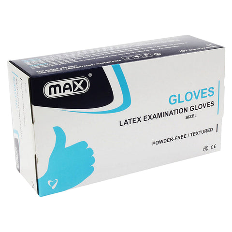 Max Latex Examination Powder-Free Gloves X-LARGE 100's
