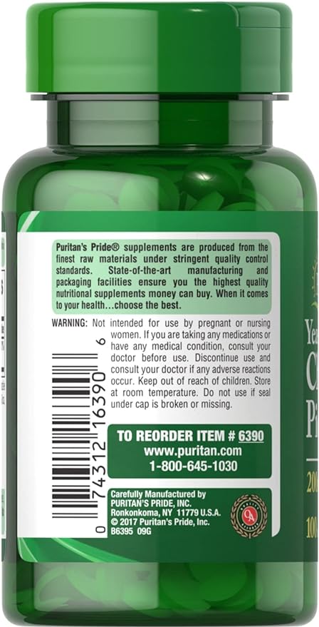 Puritan's Pride Chromium Picolinate 200mcg 100's