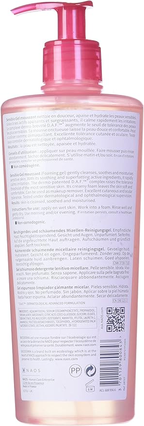 Bioderma Sensibio Moussant Gel 500ml Buy 1 Get 1 Offer Pack