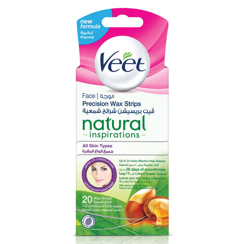 Veet Naturals Strip Face Argan Oil 20's