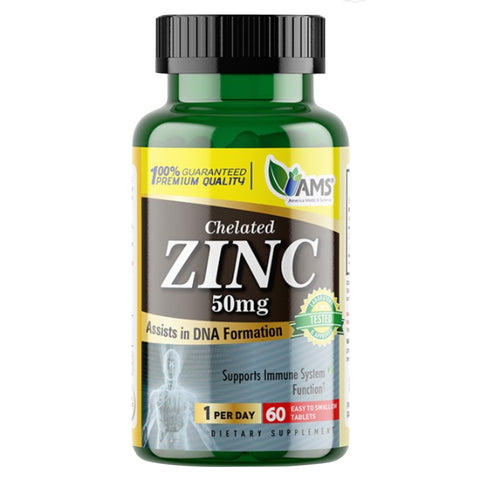 AMS Zinc 50mg Tablets 60's