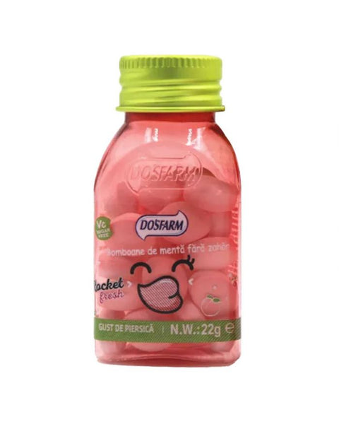Dosfarm Suger Free Mint Candy Peach 22g