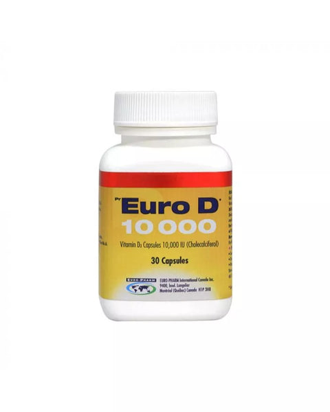 Euro D 10,000 IU Capsule 30's