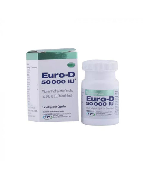 Euro D 50,000 IU Capsule 15's