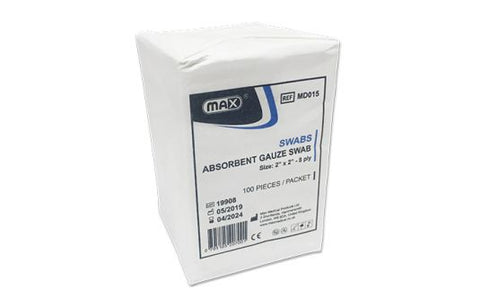 Max Gauze Swab 8ply 2*2