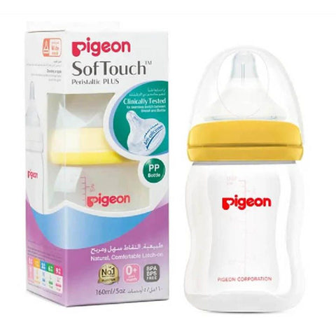 Pigeon Plastic Wide Neck Feeding Bottle 160ml