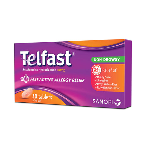 Telfast 120mg Tablet 30's