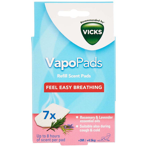 Vicks Vapo Pads Rosemary VBR 7EV1, 7 pads (refill)