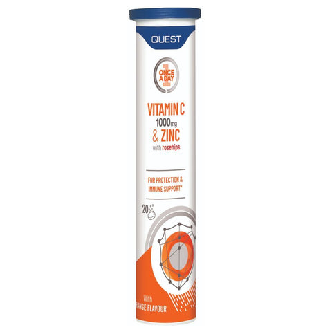 Quest Once A Day Vitamin C + Zinc Effervescent Tablets 20's