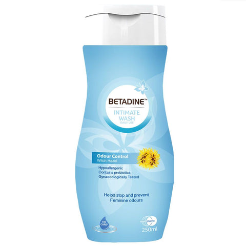 Betadine Daily Use Feminine Intimate Wash, Odour Control Witch Hazel 250ml