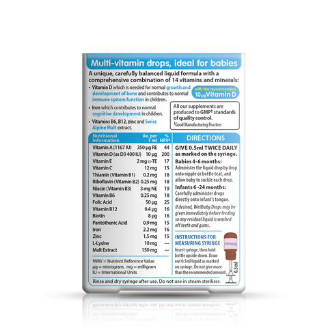 Vitabiotics Wellbaby Multi-vitamin Drops  30 Ml